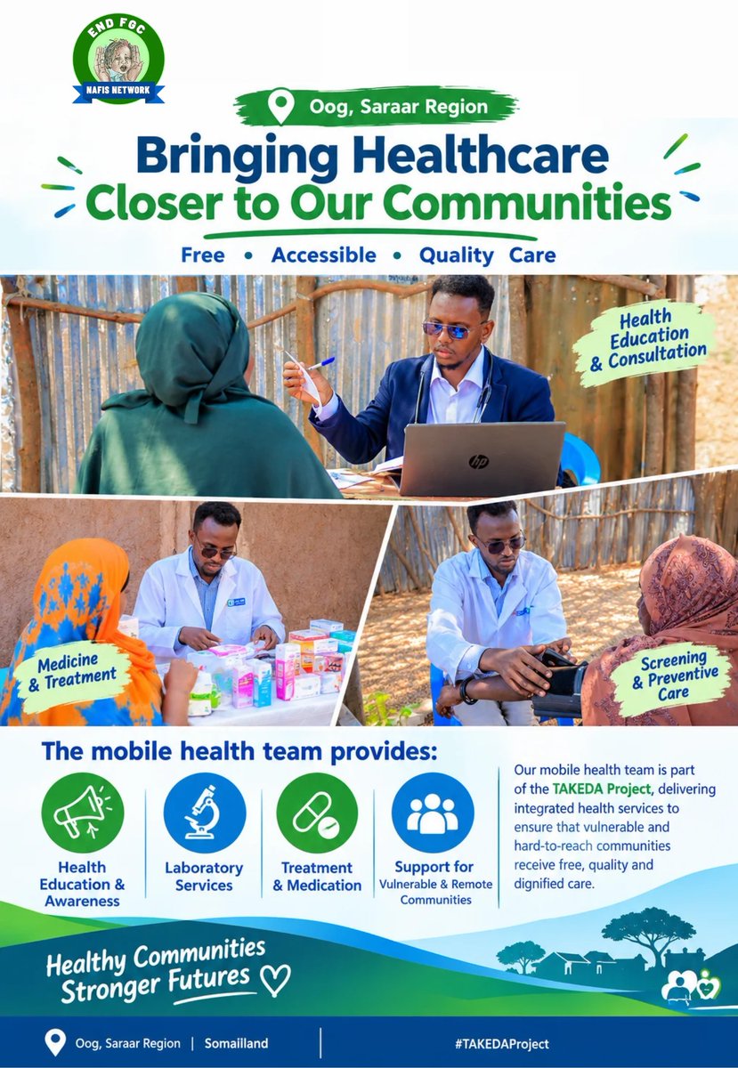 NAFIS_NETWORK's tweet photo. @PlanInt_Som in collaboration with NAFIS Network, is conducting monitoring visits to the operational sites of the two Mobile Health Teams in the Saraar and Togdheer regions.

#CommunityHealth #LeaveNoOneBehind #TAKEDAProject https://t.co/dfMRCsRUbM