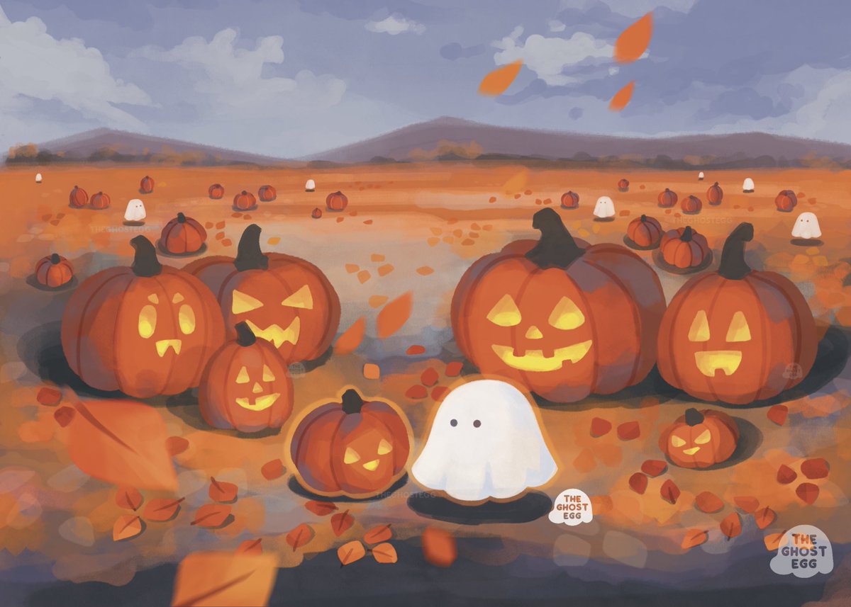theghostegg's tweet photo. Some of my Halloween art from 2024-2025 👻 https://t.co/xLpeUEi9Ez