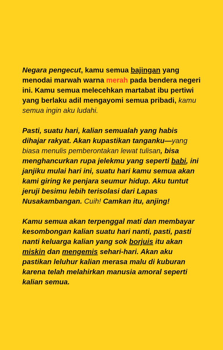 rintaoro's tweet photo. Bencana makin parah, hidup makin susah, negaraku lihai membungkam rakyat yang mulai gerah! https://t.co/8xuKC2Qp3x