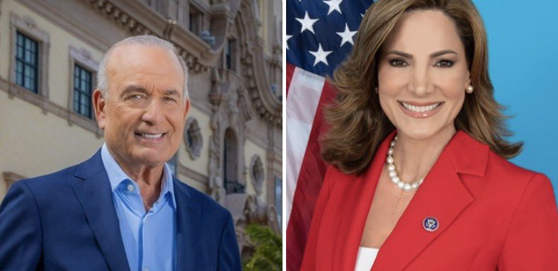 PollTracker2024's tweet photo. Punchbowl News: Democrats cut spending in Florida’s 27th congressional district against Rep. Rep. Maria Elvira Salazar (R-FL) https://t.co/f6ASAJutb1