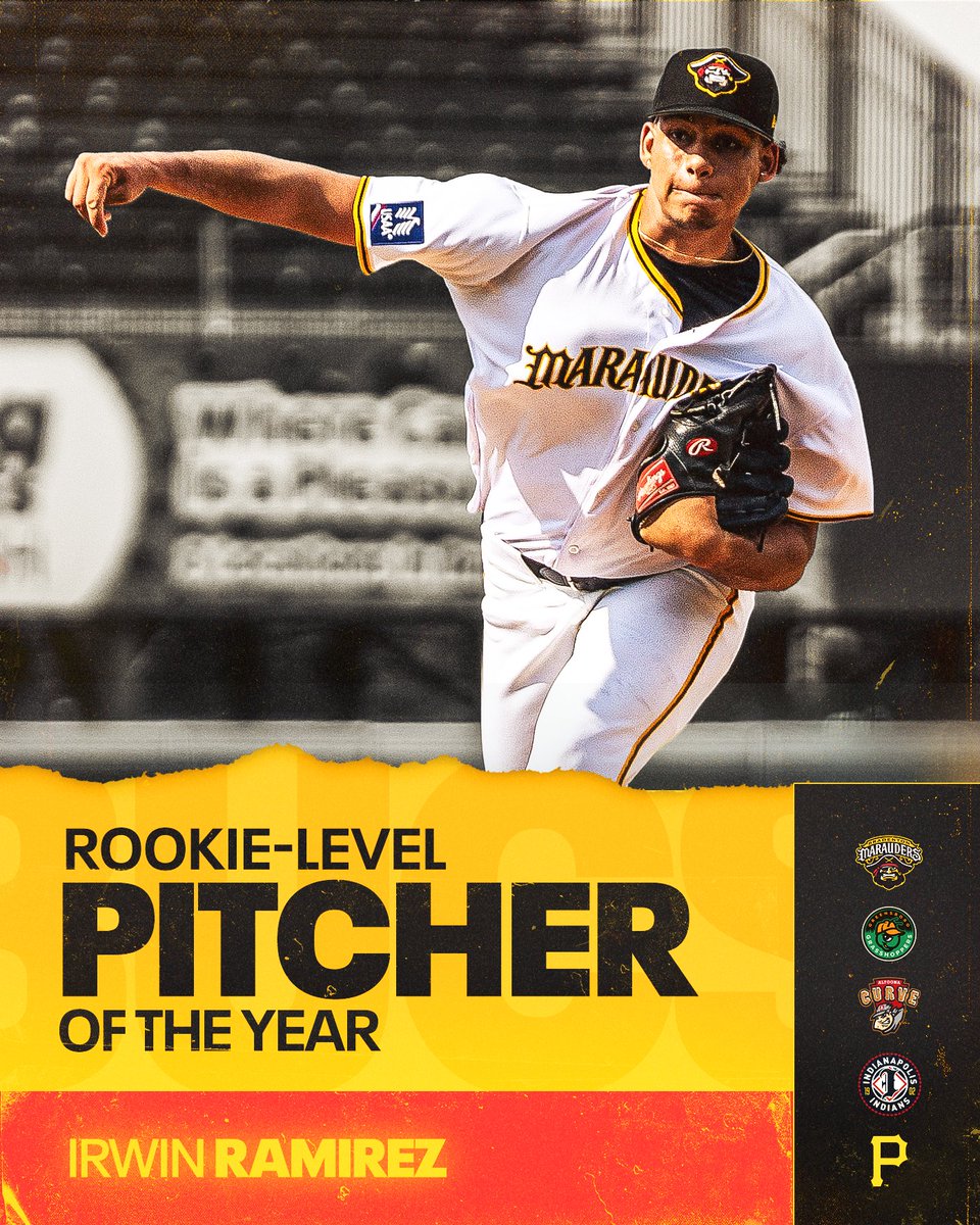 YoungBucsPIT's tweet photo. Irwin Ramirez is your Rookie-Level Pitcher of the Year‼️ https://t.co/NIeqYB2Upk