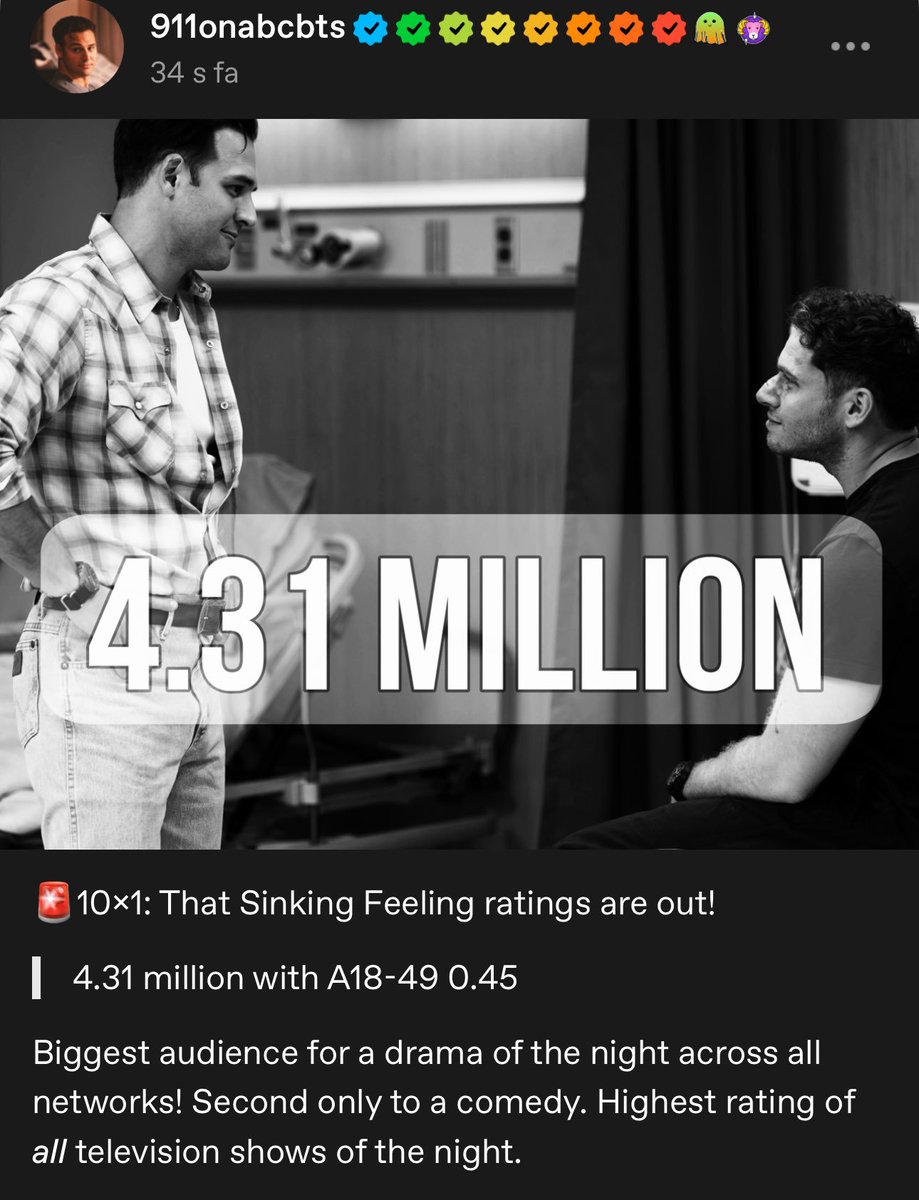 beck_buckleyy's tweet photo. biggest drama for the night across ALL networks and # 1 on hulu!

if they play their cards right this could be THE season of all time https://t.co/FzSkorAUwL