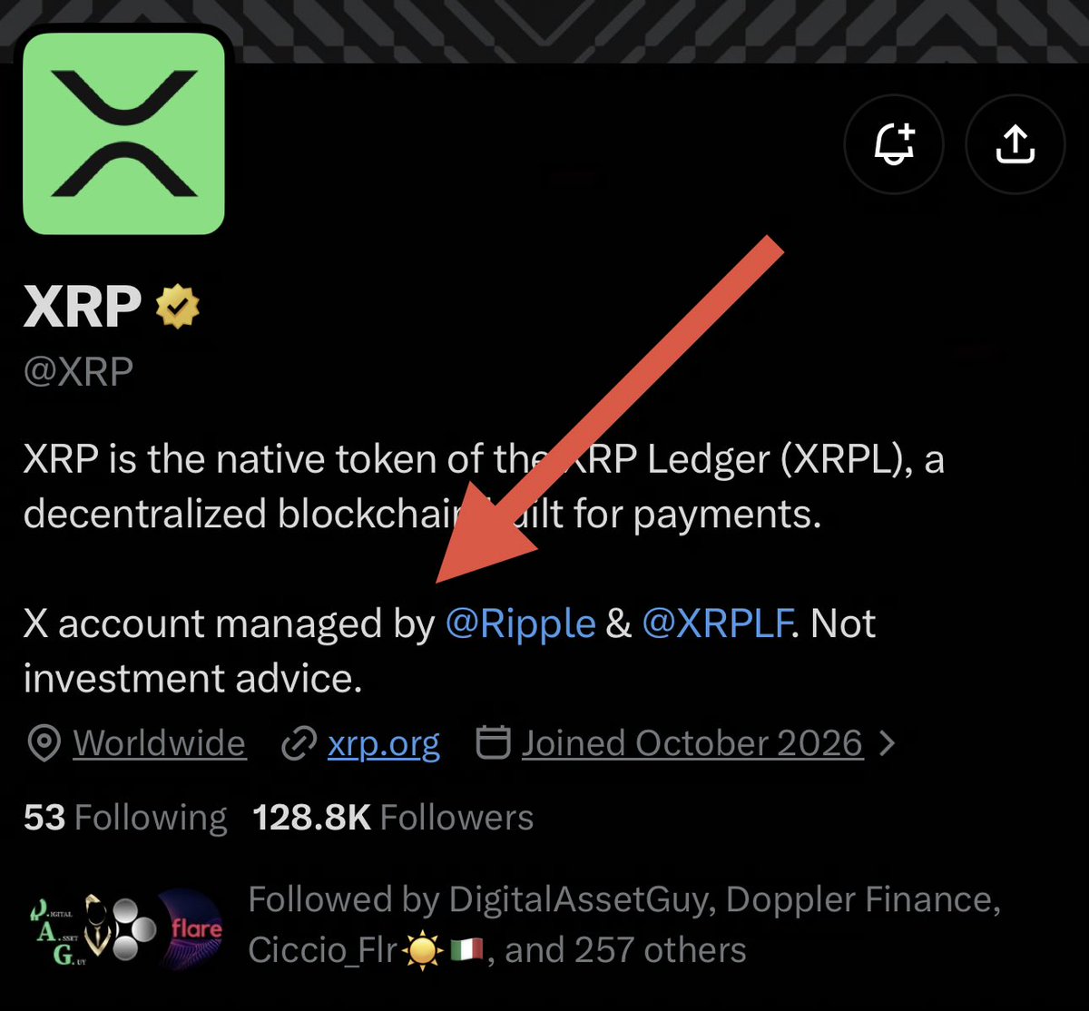 MrFreshTime's tweet photo. @DylworksXRP_FLR The answer is in the description of the account - Ripple and XRPL Foundation 

Every blockchain has an X account and someone needs to manage it.

Decentralization is not about no leaders but many leaders.

Ultimately it should probably be AI controlled in the future. https://t.co/ooz4OC6KRF