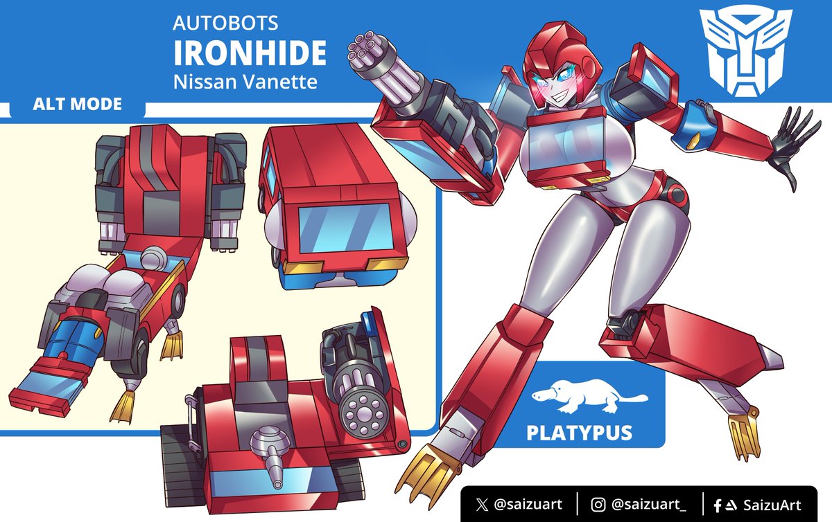 saizuart's tweet photo. Fem Ironhide
#transformers #maccadam #maccadams #autobots #ironhide https://t.co/zwMxWovRUC