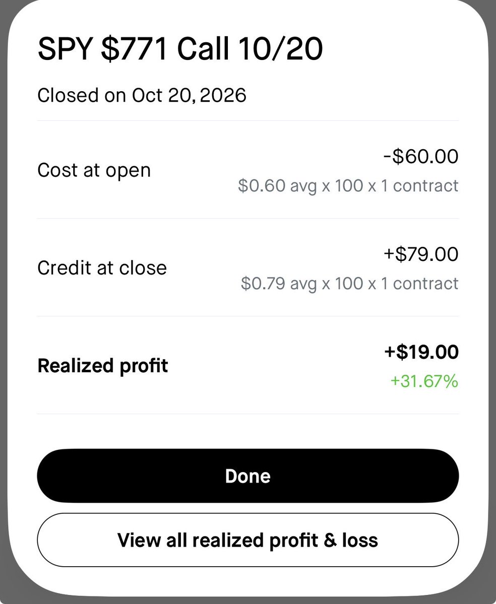 TheGoatedGamerG's tweet photo. Forgot to post yesterday’s trades. I didn’t do much but it was green nonetheless the less, about $25 profit on $SPY. Today I followed my strategy perfectly and gout out nicely on the $SPY. $150 port to $850 in 8 days. https://t.co/JDRBxmcY7L