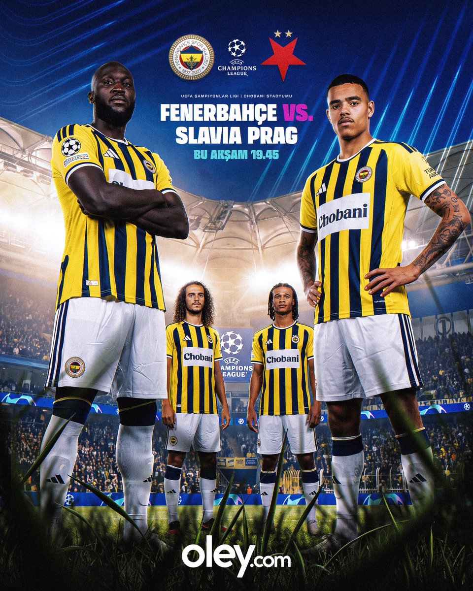 oleycom's tweet photo. 🔥 Avrupa sahnesinde heyecan dorukta!

Temsilcimiz Fenerbahçe, Slavia Prag karşısında sahada! 💛💙

Bu büyük mücadele https://t.co/ZI8slUYuij’da! https://t.co/OvFzsbuVOk
