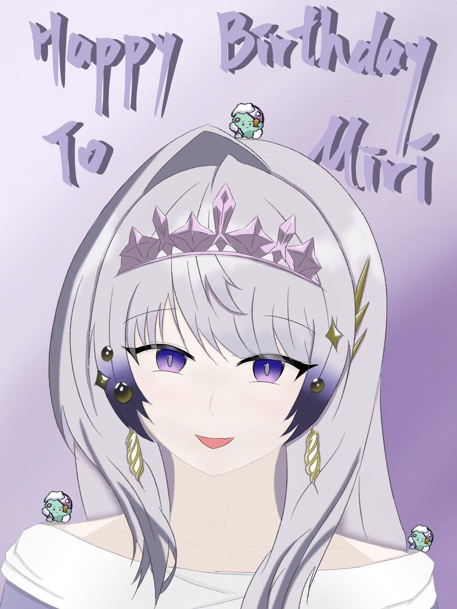 ffish_yu_'s tweet photo. 咪哩生日快樂🎉

幫水晶代發 也謝謝水晶找我畫這張圖！
#MiriArt https://t.co/tRRn16ORV8
