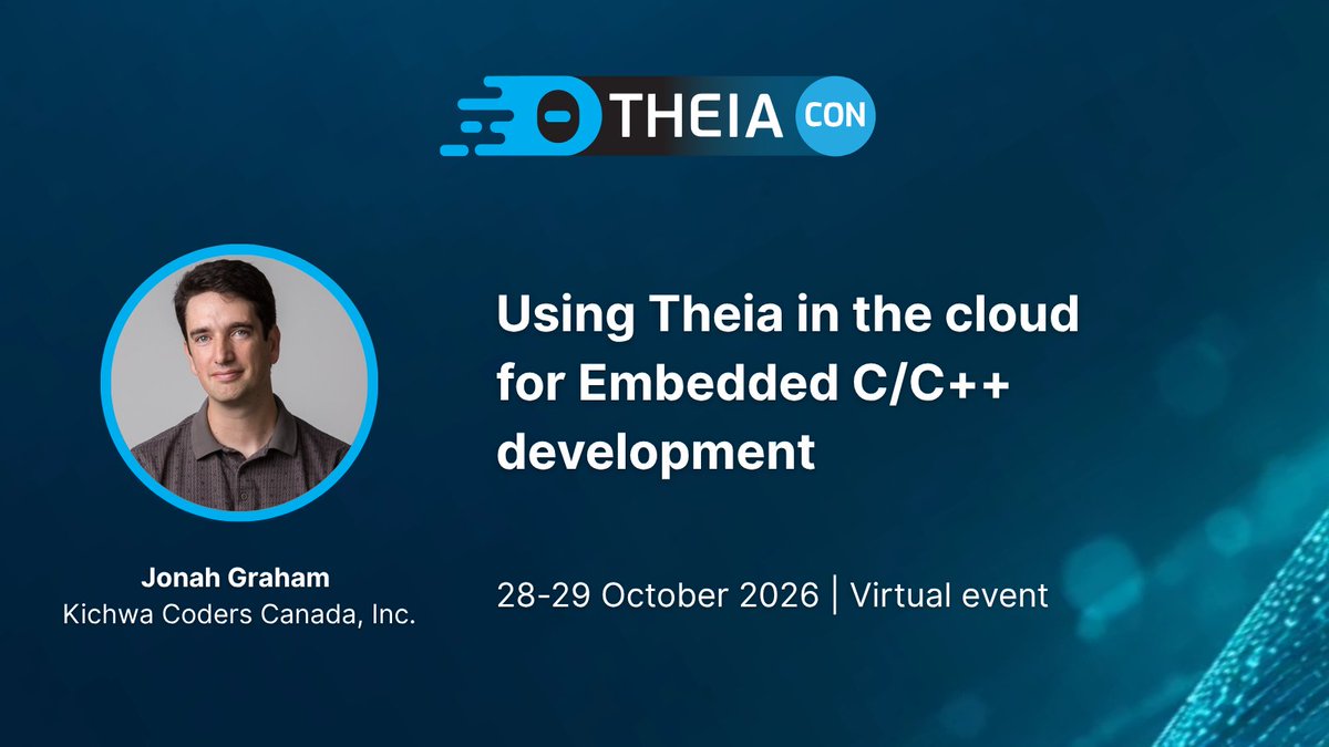 ECDTools's tweet photo. 🗓 At TheiaCon 2026, Jonah Graham will share how Renesas uses Eclipse Theia in the cloud for Renesas 365, built on Theia Cloud, Eclipse Cloud CDT and AWS infrastructure.
💻 Join us online on 28-29 October: https://t.co/hFijZIqKHx

#EclipseTheia #TheiaCloud #EmbeddedSystems https://t.co/g6DHXULXYX