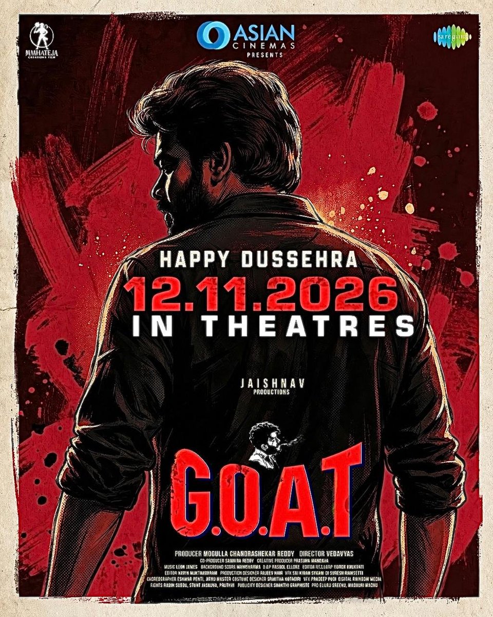 yjrambabu's tweet photo. Celebrating the triumph of good over evil! π₯πΉ
Wishing everyone a Happy Dussehra filled with happiness, prosperity & positivity. ππ»
β€οΈ Team #GOATTheMovie π¬
#GOATOnNov12th
#HappyDussehra
@SudheerAnand @divyabarti2801 @VedavyasAkula @leon_james @MahatejaC @RainbowMedia_ https://t.co/t0KOQRJVdZ