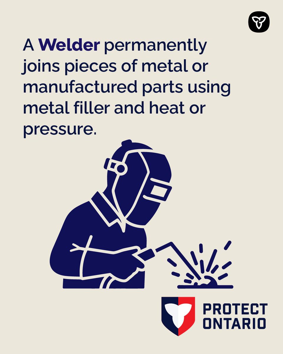 ONSocialService's tweet photo. Do you enjoy hands-on work and problem solving?

Explore in-demand careers in the #skilledtrades!

Dynamic roles like welding can offer a stable, safe and meaningful career. 👇 https://t.co/icIdhuzHii