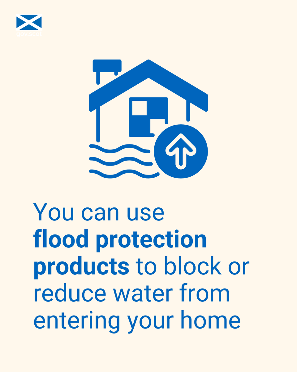 ReadyScotland's tweet photo. To make sure your home is prepared for flooding, you can:

- check your insurance covers flood damage
- consider using flood protection products, such as alarms and door barriers

https://t.co/QEQBDQBESd https://t.co/x7ITrU2GG8