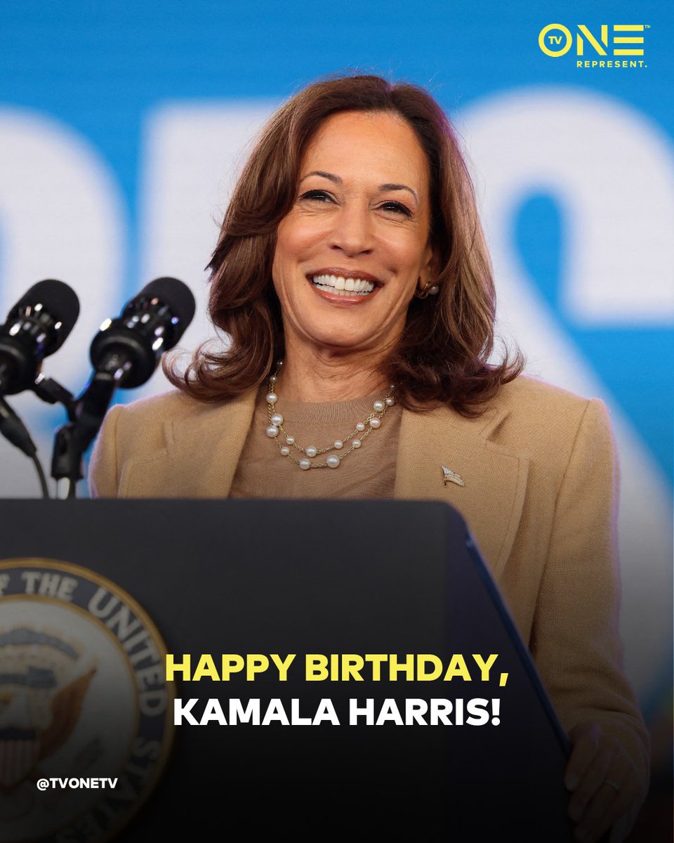 tvonetv's tweet photo. Happy birthday, @KamalaHarris! Today, we're celebrating the first Black woman to hold office as the Vice President of the United States 💅🏾 For more celebrity Libras: https://t.co/CegUx0TXJP https://t.co/ECwAzKJDLx