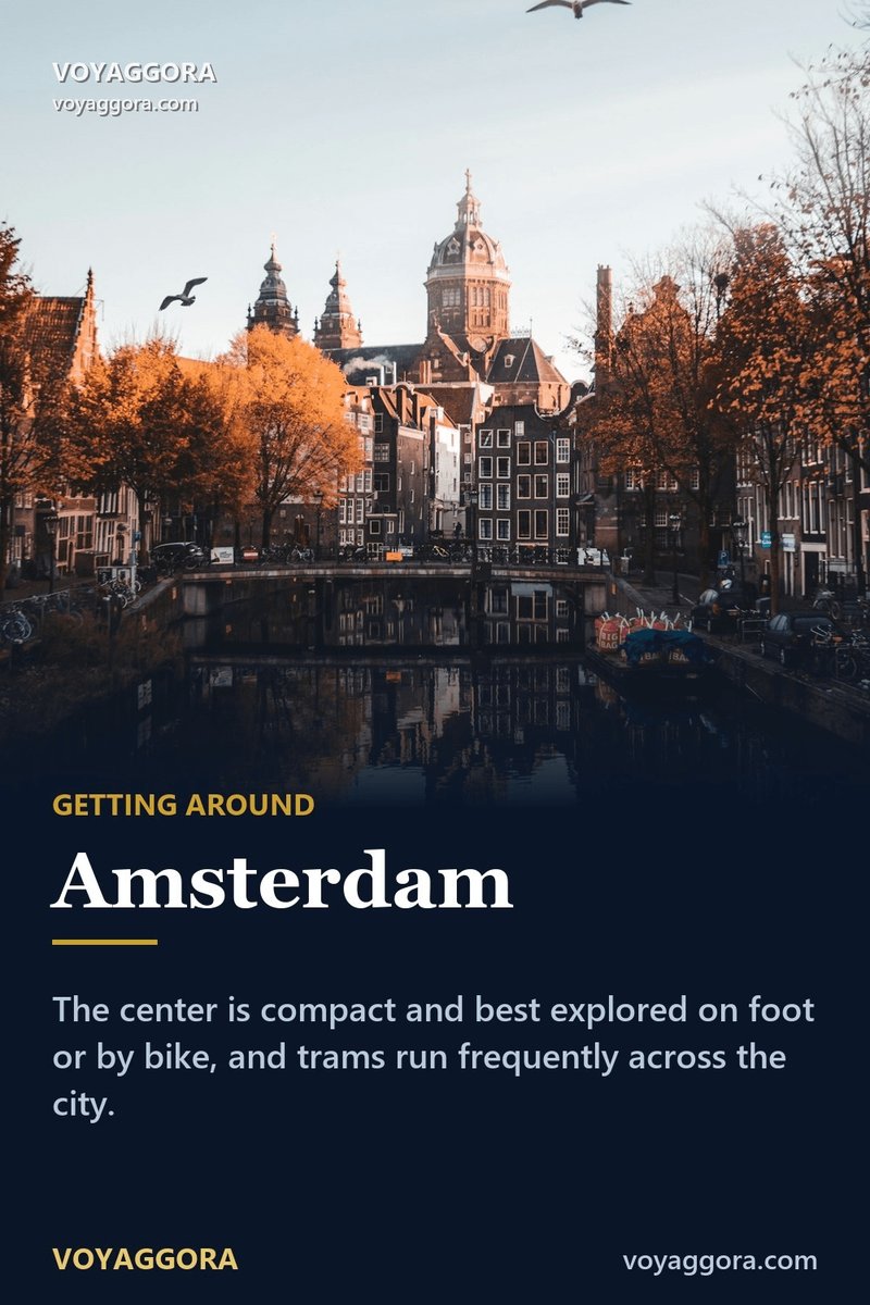 VOYAGGORA's tweet photo. The center is compact and best explored on foot or by bike, and trams run frequently across the city.

#Voyaggora #Amsterdam https://t.co/D3u3csdOfG