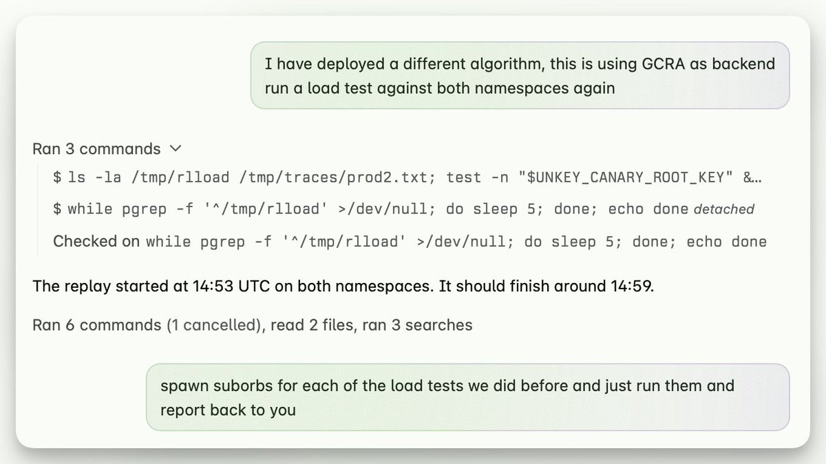 chronark's tweet photo. underrated usecase of @AmpCode orbs is that you can just spawn more as you need them for distributed load tests https://t.co/36QjSa6MPl