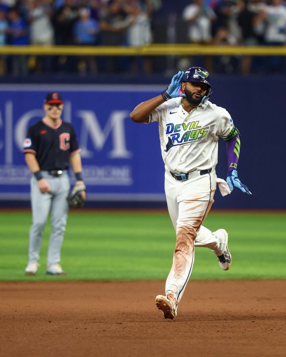 TJenksTampa's tweet photo. I really love that one day, out of nowhere, the Rays kind of said “yeah so we’re actually just the Devil Rays now” and they’re so awesome that no one even questioned it. https://t.co/z8DI7KRsoR