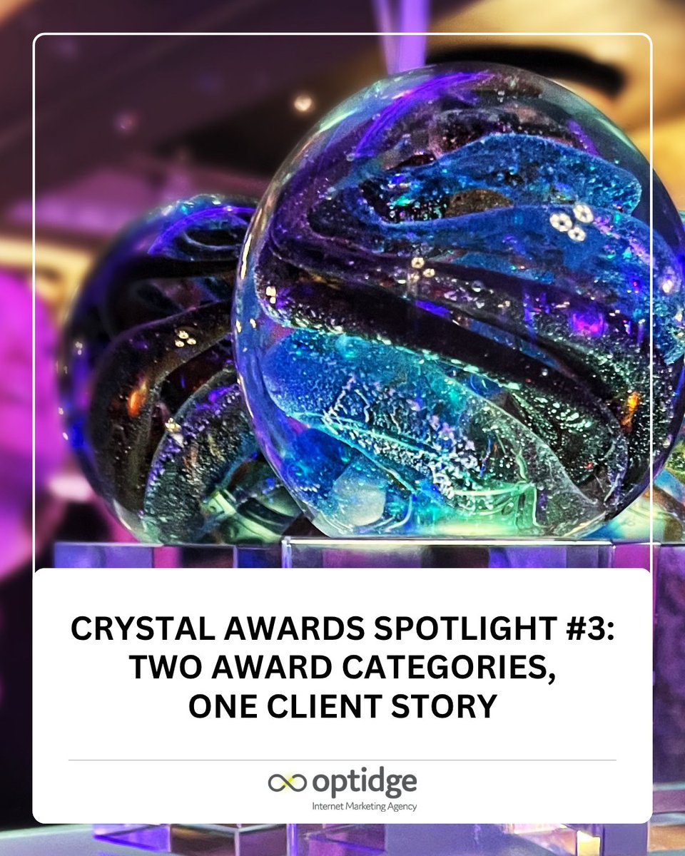 Optidge's tweet photo. One client, two Crystal Awards finalist nods. 🏆 FamilyTreeDNA’s paid marketing went from being completely shut off for two years to generating a 2.59x Q4 search ROAS.

Read how these two campaigns earned their finalist spots at https://t.co/u6sB0rwKMK https://t.co/GA2tovw4PF