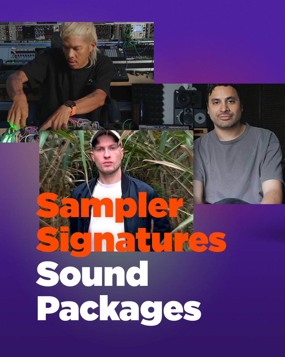 Bitwig's tweet photo. For the Sampler Signatures series, three artists created presets exploring the breadth and depth of Bitwig’s updated Sampler.

@edIT – Impact
Andy Martin – Meld
Metrist (@metristsososo) – Swerve

Learn more: https://t.co/oPwUg19BEb https://t.co/QdDvOHu8mV