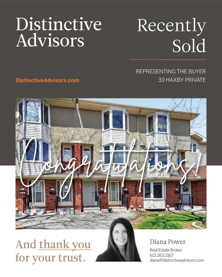 TrueLuxuryHomes's tweet photo. Thank you for placing your trust in Distinctive Advisors. Wishing you many happy years ahead!

#DistinctiveAdvisors #OttawaRealEstate #BuyerRepresentation #Sold #GreenboroOttawa https://t.co/IUjnJXIXdY