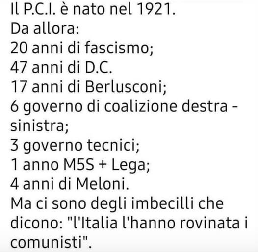 pierpi13's tweet photo. E' sempre colpa dei comunisti. https://t.co/dhbDl2I2FY