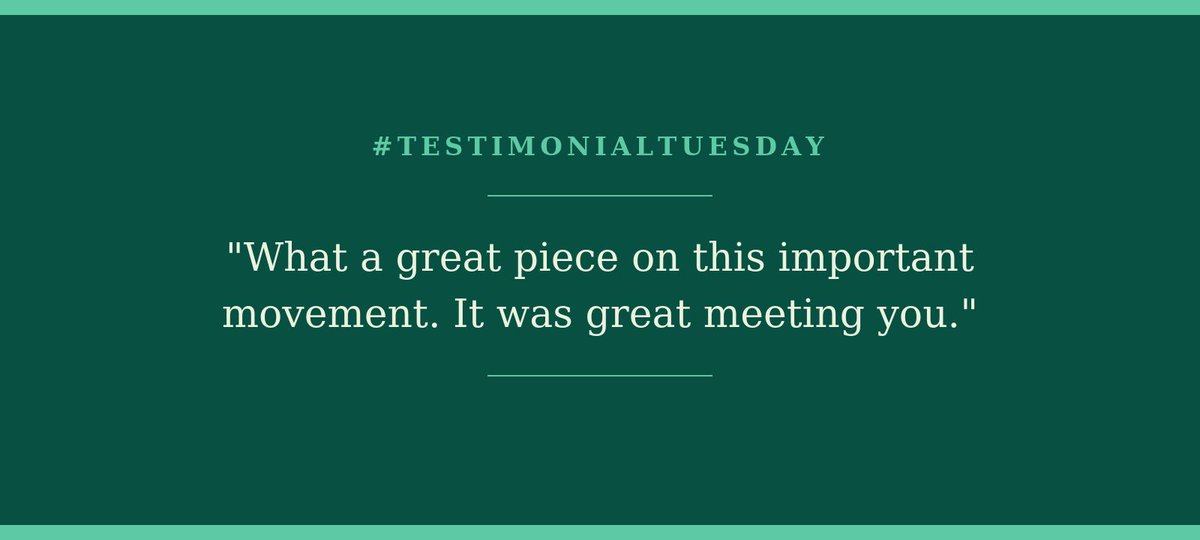 Mitzi_S_Morris's tweet photo. #testimonialtuesday #thankyou #contentstrategy #editorial #freelance #independent #journalism #storyteller #business #law #education #rural #women #girls #culture #lifestyle #healthcare #economicdevelopment #communitydevelopment #nonprofit https://t.co/5LWux2VP0e