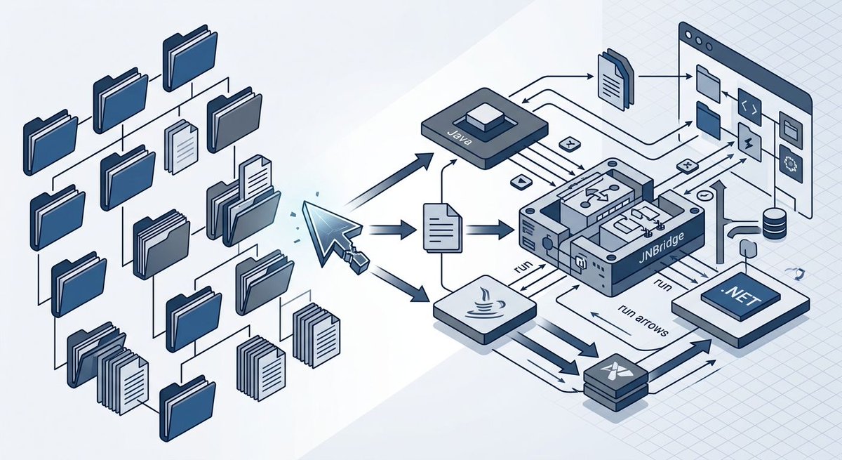 jnbridge's tweet photo. AI-generated bridge config still needs review.
Use the JNBridgePro v12.1 demo folder, README + config files as the baseline.
Have Claude Code explain every proposed change before you run the Java/.NET example. https://t.co/7dcqt2Dv7L