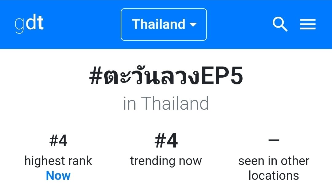 TrendforGulf's tweet photo. #ตะวันลวงEP5
No.4 Thailand 🇹🇭 

BENEATH THE LIES EP5
No.5 Thailand 🇹🇭 
No.23 Worldwide 🌐 

#GulfKanawut 
@gulfkanawut https://t.co/KMR1JqVWE0