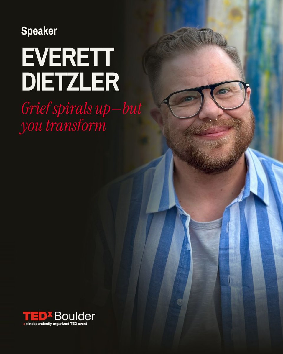 TEDxBoulder's tweet photo. Ben O’Brien, Everett Dietzler, and Heather Ditillo are exploring resilience, grief, and what real kindness asks of us.

They'll be speaking at TEDxBoulder on November 14.

This event is SOLD OUT!

#tedxboulder #tedxboulder2026 #tedx #tedxtalks #bouldercolorado https://t.co/O9A0uehTJN