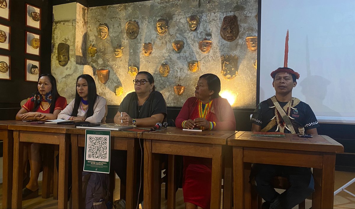 DDHH_Alianza's tweet photo. 📢 RUEDA DE PRENSA: presentación de informe “Grave situación de personas defensoras de pueblos indígenas Amazónicos en Colombia, Ecuador y Perú”
@AFrontlines 

Informe ⬇️
https://t.co/P29gXYP6Up https://t.co/JEx0KUMI9n