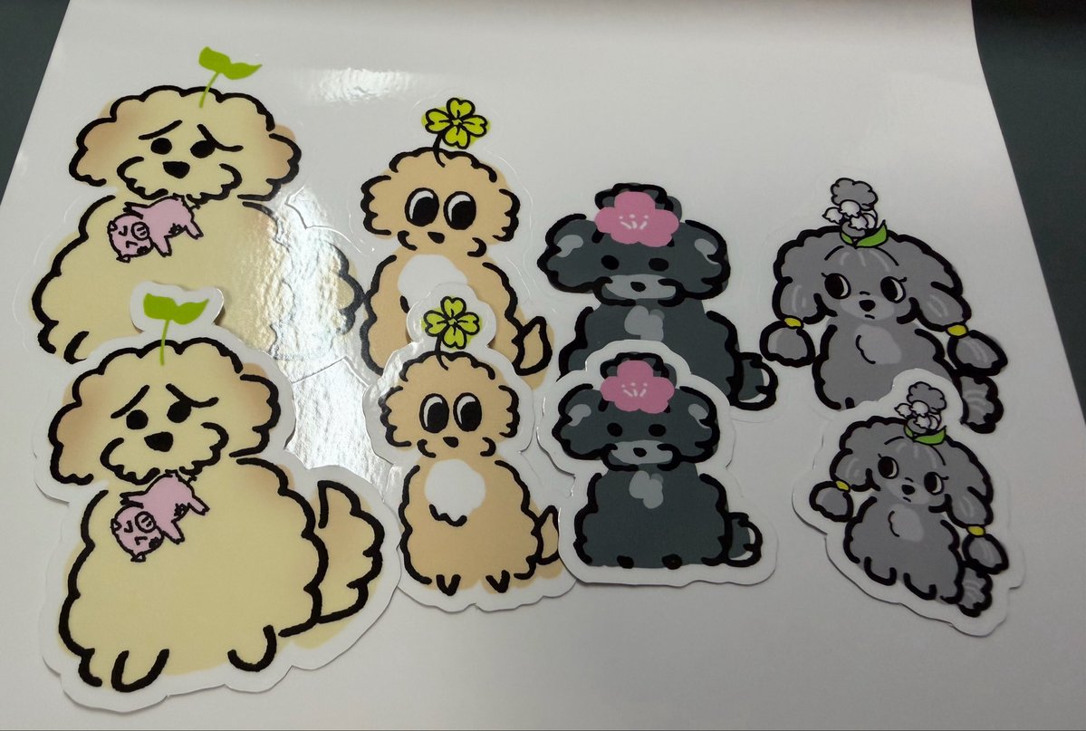 Non_J_597's tweet photo. 我が家のわんこ達ステッカーめちゃ可愛い🫶 https://t.co/1CHdUpDxB9