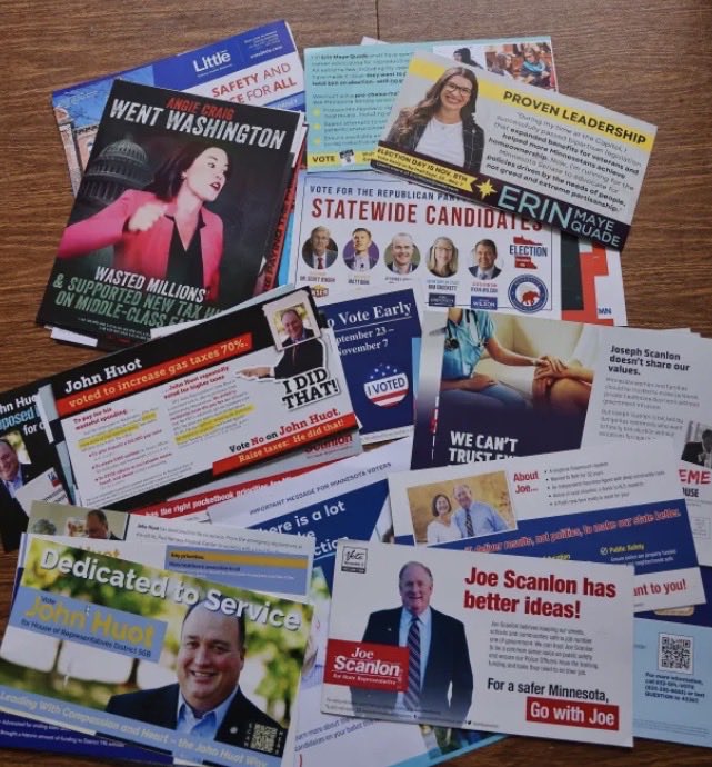ReinhardofVinla's tweet photo. Interesting how in American political terminology, the shitty election flyers they shove down your mail slot are called “literature.” Americans probably read more of this junk than actual books. Explains their foolish belief in their stinking, rotting Democracy. https://t.co/EHmI4Pw7Yd