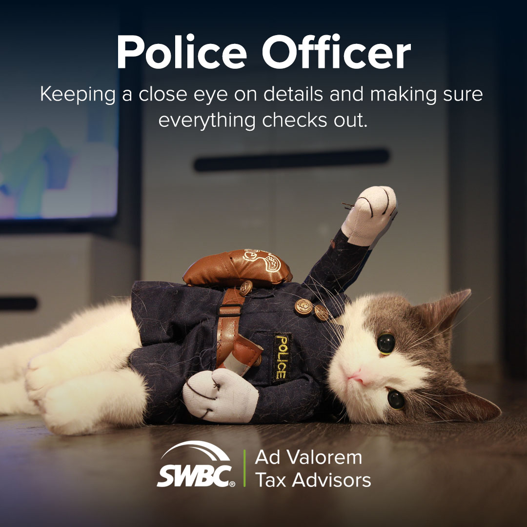 SWBCServices's tweet photo. Property taxes are serious. Halloween isn't.

If our Tax Advisors team picked costumes, we'd go with a mermaid, police officer, judge, GI Joe, and Barbie.

Which one fits you best?

#Halloween #TaxAdvisors https://t.co/Wa5Uh8jkPz