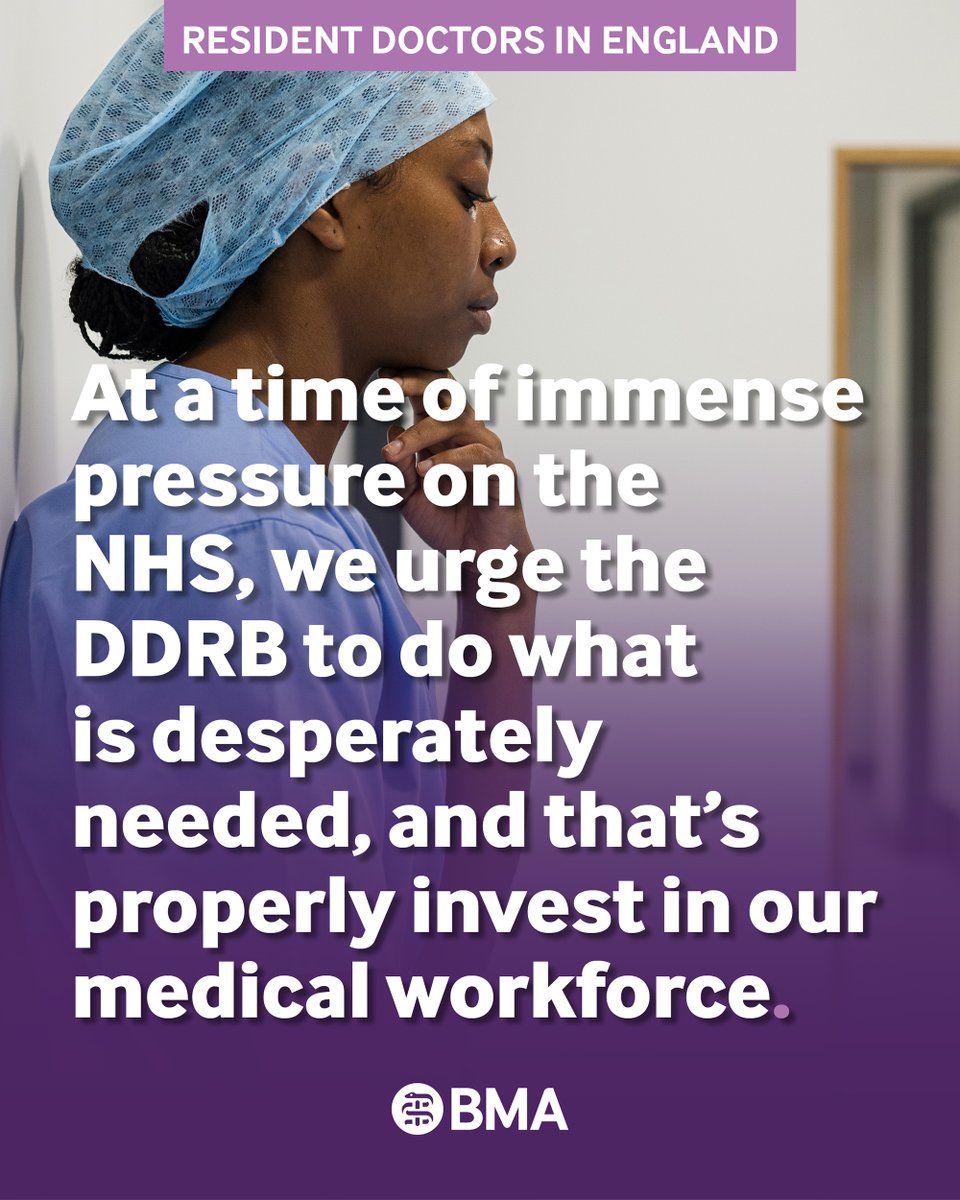 BMAResidents's tweet photo. Patients need doctors, but if doctors are going to stay working in the NHS, then they need to feel valued. A 2.4% uplift, yet another sub-inflationary pay rise, is not the way to tell a workforce you value them. https://t.co/M1fIrXGLTD