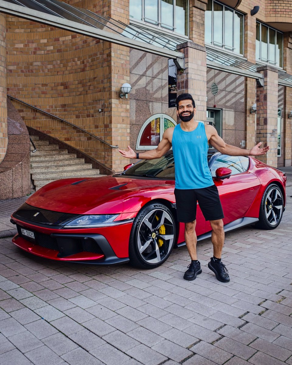 TechnicalGuruji's tweet photo. Fresh out of a workout, feeling almost as powerful as the #Ferrari12Cilindri…Almost…😅
#TGFamily 🔥 🔥 🔥 https://t.co/xRIsc0pQD9
