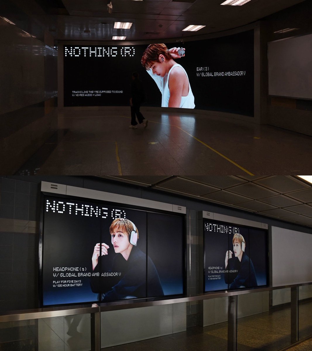 VPeru_support's tweet photo. 🚨 ¡TAEHYUNG SE TOMA BANGKOK! 🇹🇭🚇
El anuncio de V para NOTHING tendrá un despliegue masivo en el MRT de Bangkok, Tailandia, con presencia en 18 estaciones y 112 puntos publicitarios de la ciudad. ✨

📍 Cobertura: 18 estaciones y 112 puntos. 
📅 Periodo: Del 20 al 31 de octubre. 
⏰ Horario: De 6:00 a. m. a medianoche (18 horas diarias).

¡12 días llevando la imagen de Kim Taehyung por Bangkok! 

NOTHING GLOBAL AMBASSADOR V
TAEHYUNG FOR NOTHING
#TAEHYUNGxNOTHING #VxNOTHING
#뷔 #BTSV