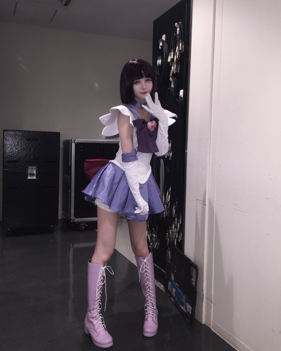 Rico_Pchuu's tweet photo. 脳内全部ぷりちゅーで埋めて？vol28
ハロウィンスペシャル公演ありがとお！

メンバーみんなでのガチコスプレ良い思い出🪐💜
セーラーサターンちゃんにちゃんとなれてたかな？ https://t.co/tJEEDA358f