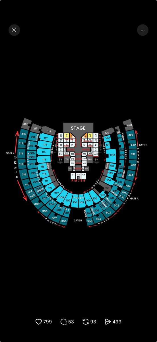 obsession_2711's tweet photo. Anyone want buy The weekend concert?? 
Seat - 303 (First Day concert)
Price -Rm 406.36
DEFINITELY NOT SCAMMER❤️
no need to worry, kita akan masuk sama sama, just one of my friends dia terpaksa back out last minute🫩🫩 

#TheWeekndLiveInMalaysia
#THEWEEKNDinKL https://t.co/dZ0Swl5ENZ