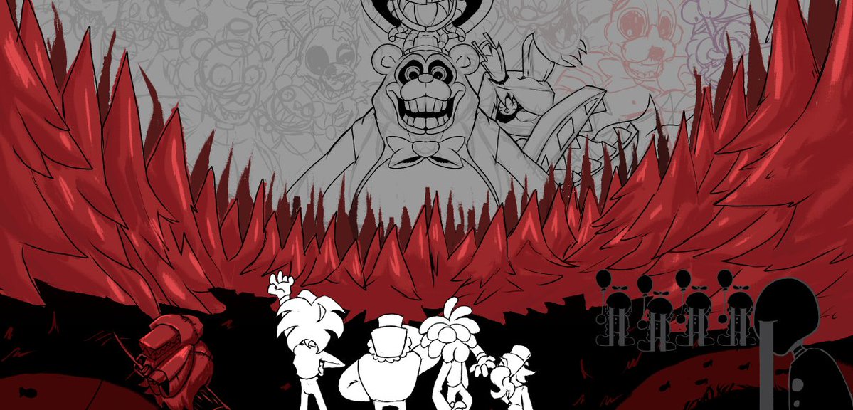 Mic_I_am's tweet photo. [wip] 3 days left!! 
 
my hand is so fuuuuuuuuuuuuuuucked, anyway see you guys tomorrow
#fivenightsatfrickbears3 #frickbears3 #frickbears https://t.co/IUNxBEr5UE