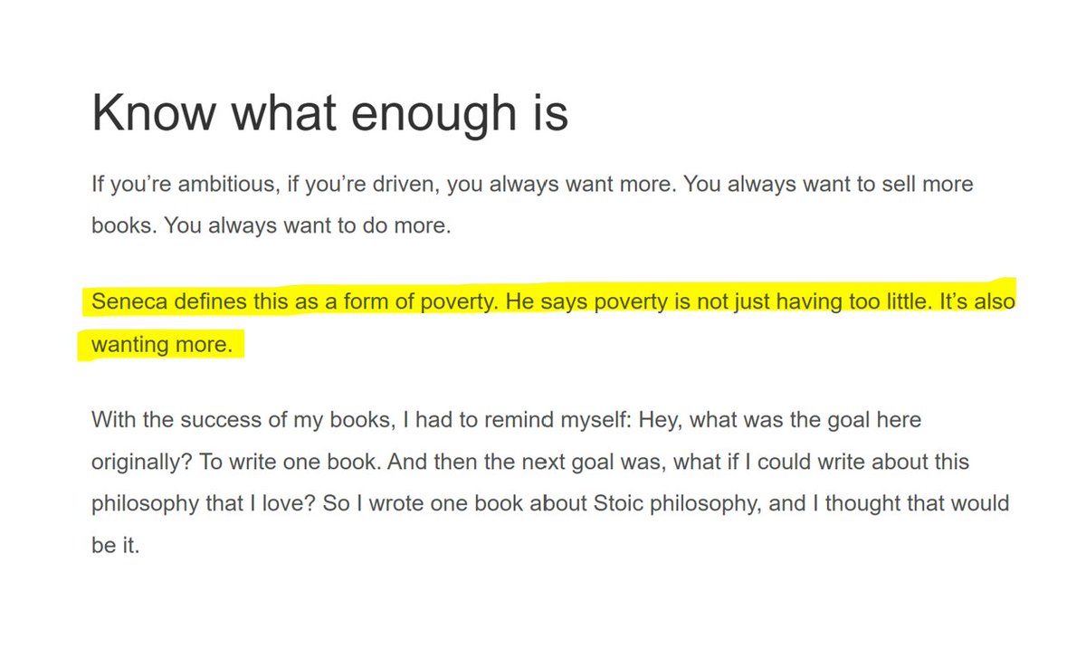 WellBuiltStyle's tweet photo. Excessive ambition can be it's own form of poverty. Things are never quite good enough for you to settle down and just be. You gotta keep pushing just so you can feel worthy enough to take up space in the world.  

Excerpt taken from Ryan Holiday's blog: https://t.co/6xrFYVksC4 https://t.co/Jdnc6b8LIL
