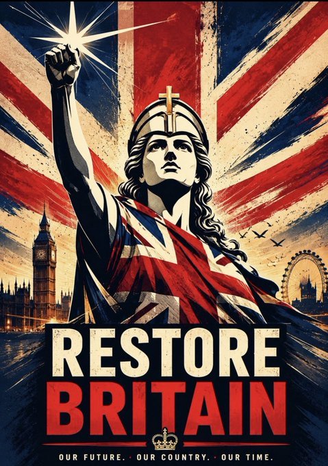 AileenBart60380's tweet photo. JOIN RESTORE BRITAIN TODAY. JOIN THE REVOLUTION 🇬🇧🏴󠁧󠁢󠁥󠁮󠁧󠁿 https://t.co/Rctiljy9Aa