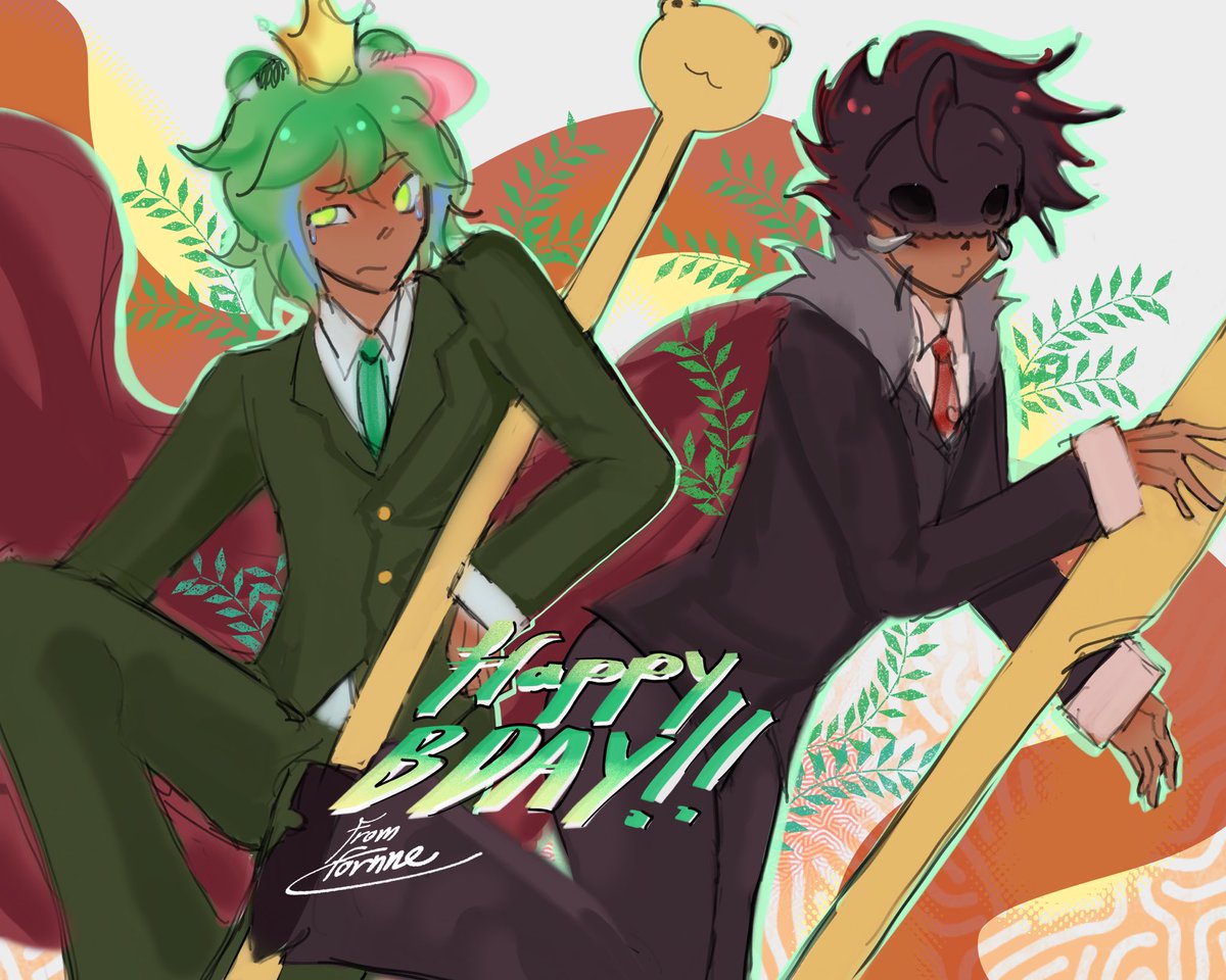 Fornarii__'s tweet photo. Happy #frox bday Fry 🌷🌷💚💚 You are soon to hit unc status
(This is for the time I promised to draw your designs) https://t.co/eoKUha7S3L