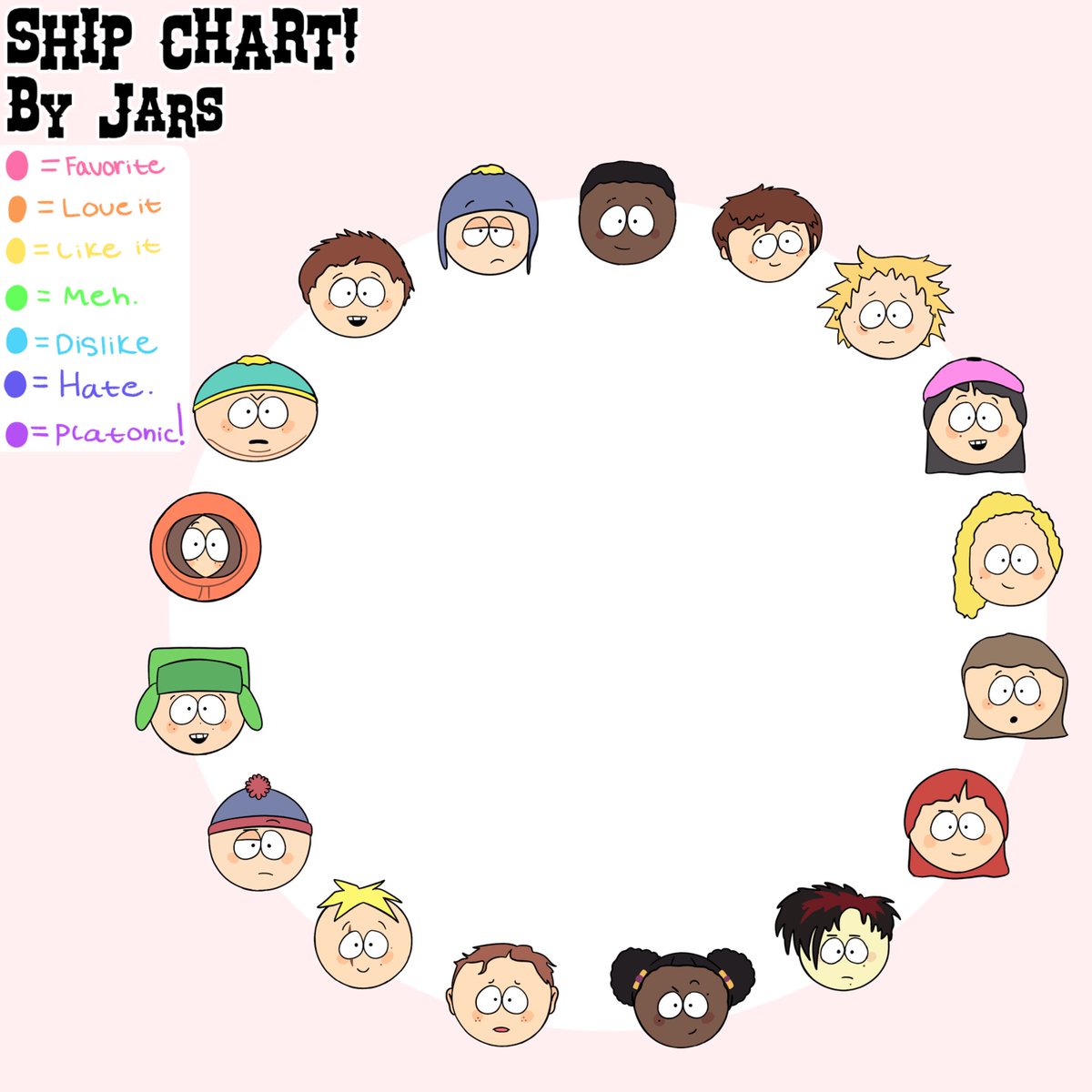 Jars_fart033's tweet photo. Okay so I didn’t think my chart would get as big as it is. I’m seeing it on socials outside of TikTok now…Anyways, here’s the high-quality, clear image! 😇❤️💜 #SouthPark #Tyde https://t.co/F2af2SejEH