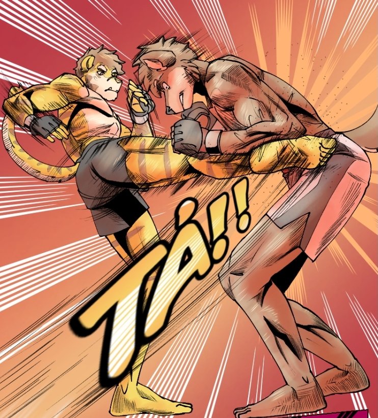 DrawsFricks's tweet photo. Feral Fight chapter 26 is OUT!

The fight for the championship between Kamon vs Bone is over!

Read it now! Link in the thread https://t.co/6QVBqZGylK