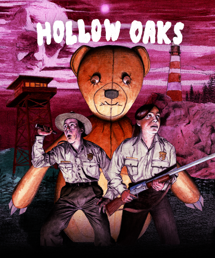 LeggoMyGiallo's tweet photo. Want to play a 1980s slasher movie with a friend?  Check out HOLLOW OAKS 

FEATURES 
👥 - Online 2 player narrative co-op gameplay 
🩸 - Plenty of schlocky blood and gore 
🏞️ - Explore atmospheric environments 
🎮 - Full controller support 

LINK: https://t.co/ZnmUtS1P2N https://t.co/BrZ8QcGUeH