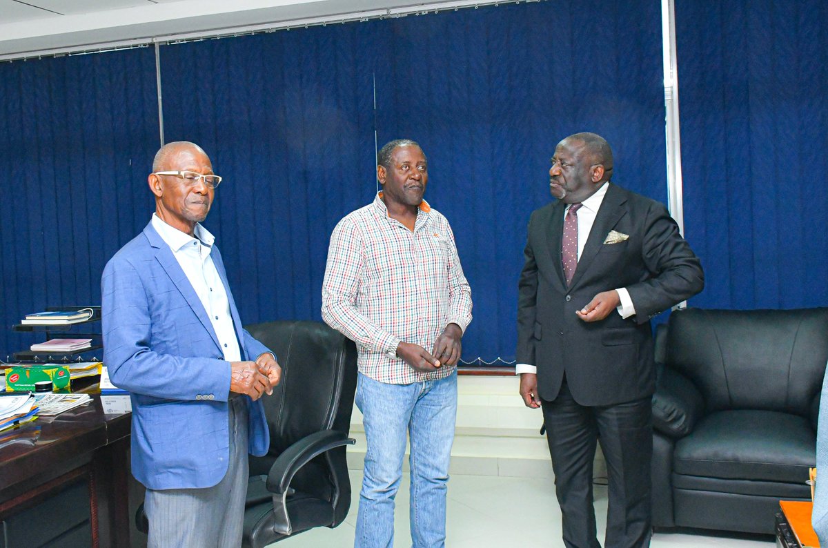 UCC_ED's tweet photo. Yesterday, I held an inspiring meeting with the legendary filmmakers and journalists Faustin Misanvu and the seasoned agriculturalist Bat Kakooza to craft a blockbuster project we are calling "Camera on the Farm".

This initiative will bridge a vital gap by creatively connecting agricultural enterprises, local farmers, top-tier celebrities, influencers, and musicians. By bringing creative minds and media powerhouses directly into the field alongside expert agricultural extension workers, we are redefining how agricultural extension is delivered.

We want to use this star power and multimedia presence across television, radio, and digital platforms to capture young people’s attention and interest, making agriculture aspirational at every stage from planting and acquiring seedlings to exporting and adding value.

Whether we focus on coffee farming, matooke production, goat keeping, or poultry, our goal is to ensure vital information and best practices reach underserved communities that desperately need these services.

This project is a true passion of mine, combining expert multimedia knowledge with grassroots farming to create something truly ambitious and exciting.