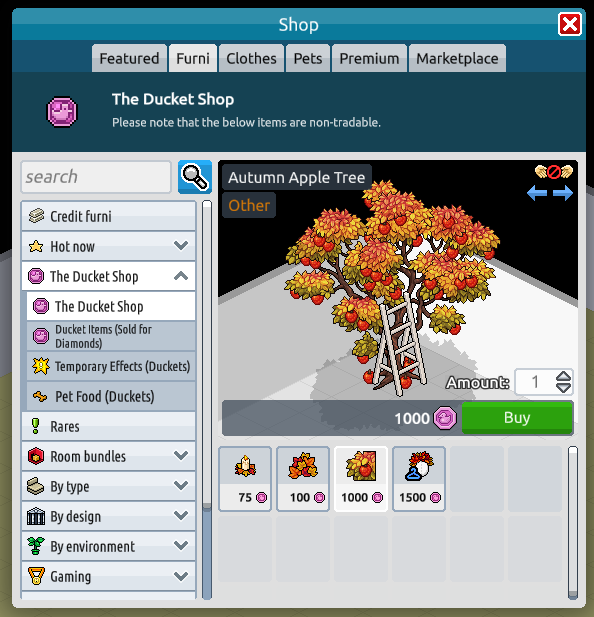 PixelsE's tweet photo. 🟢 ATUALIZAÇÃO | Botões para interagir com o preview de mobis e visuais na loja estão chegando ao cliente e app beta! #Habbo https://t.co/QKcEjC5i3j