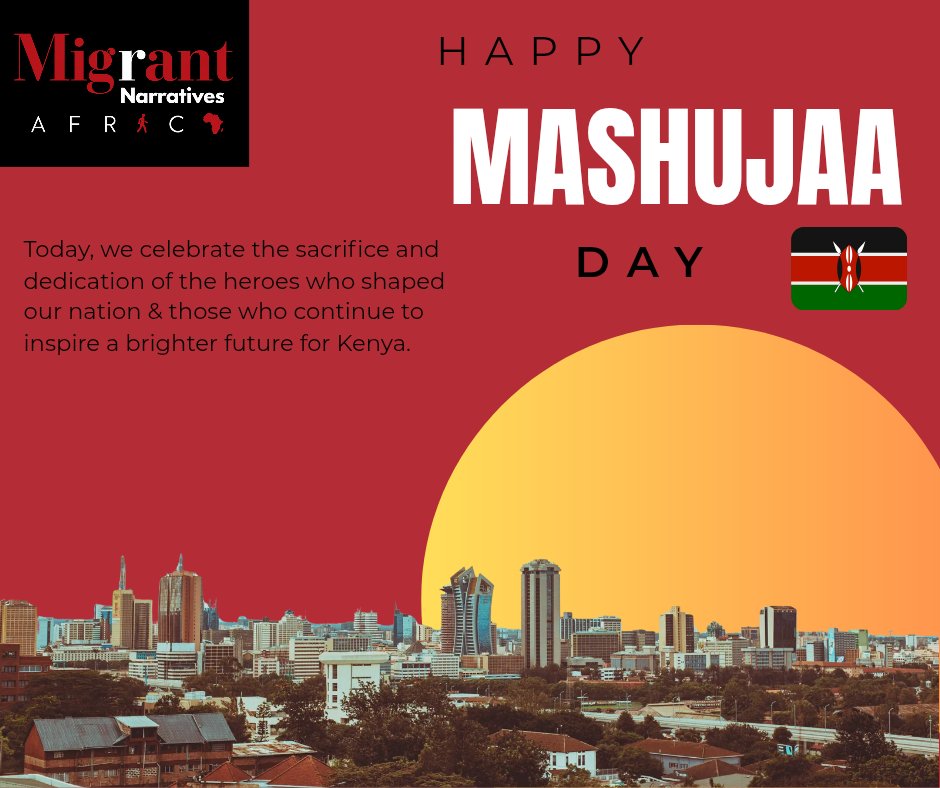 MnarrativesA's tweet photo. 🇰🇪 Happy Mashujaa Day from Migrant Narratives Africa!

Today, we honour the heroes who fought for our freedom and celebrate the everyday champions who continue to uphold human dignity, unity, and inclusion. We recognise migrants and refugees whose courage, resilience, and determination inspire hope and build stronger communities.

At Migrant Narratives Africa, we believe every story matters, and every voice deserves to be heard.

To every hero, seen and unseen, we celebrate you!🇰🇪🇰🇪🇰🇪

#MashujaaDay #MigrantNarrativesAfrica #EveryStoryMatters #Inclusion