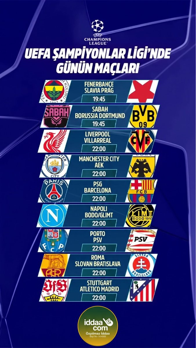 ozyilmaziddaa's tweet photo. 🎟️ ŞAMPİYONLAR LİGİ’NDE 3. HAFTA: KUPONLAR HAZIR MI?

https://t.co/oiO7qZBKN8 https://t.co/UAL6ZU3O0x