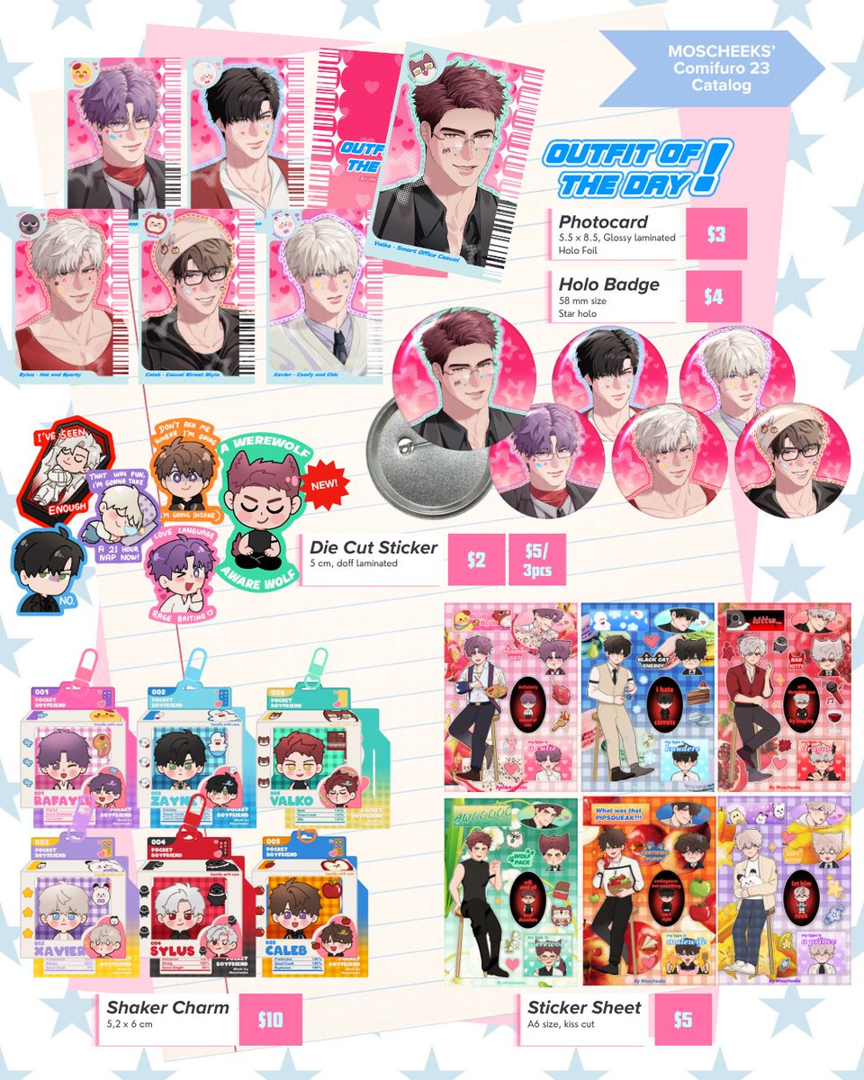 MiaLeeSakura's tweet photo. 🇺🇸 USA GO

@moscheeks CF23 PO

💖LADS, Honkai Star Rail, Genshin Impact, Alien Stage, Witch Hat Atelier

✨ Doujinshi, Prints, Sticker, PCs, ID Holders, Keychains etc
💵$1-$24
🗓️ Closes October 26th 10PM E$
📝https://t.co/u9dJJ20B9m

#LoveandDeepspace #Genshin #HSR #ALNST #WHA https://t.co/6jJAmWPhec