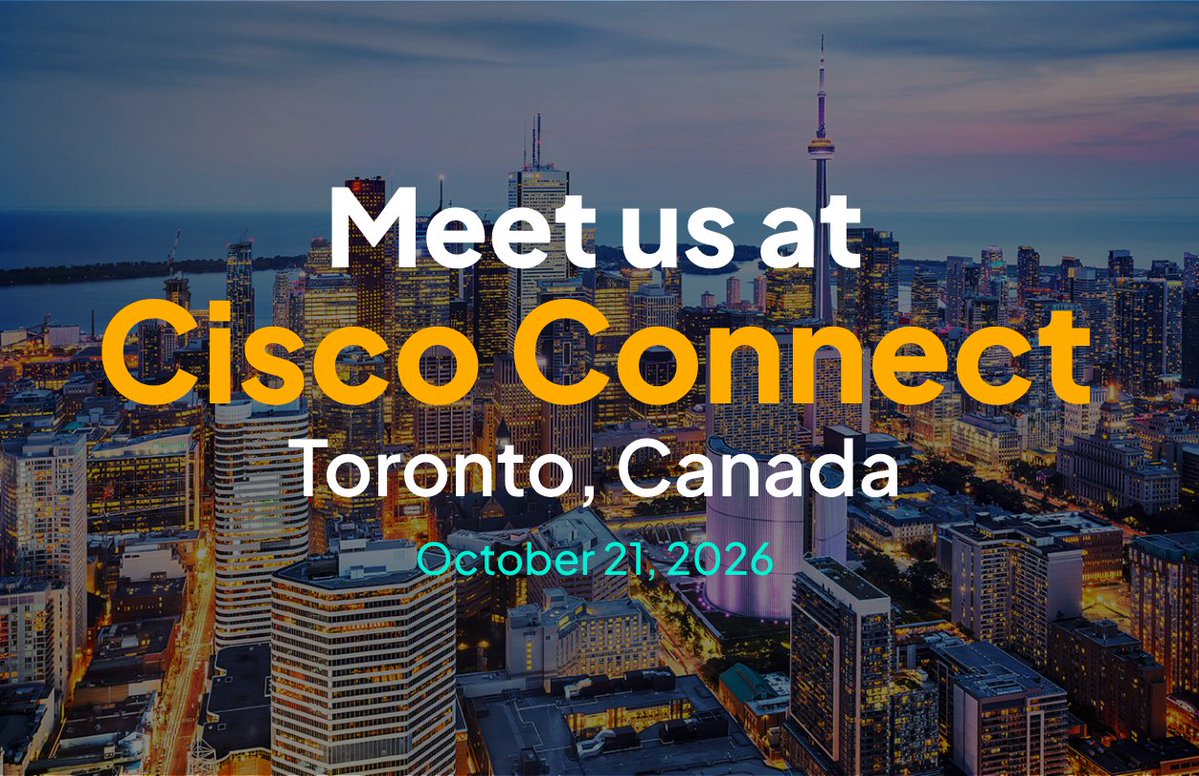 NetBoxLabs's tweet photo. We're heading to Cisco Connect Canada in Toronto on October 21!
Stop by Booth #403 at the Metro Toronto Convention Centre to meet the NetBox Labs team and learn how NetBox supports network automation.

Attending? Book a meeting with us: https://t.co/jnE4QiozCy https://t.co/kFBpeQWv2o