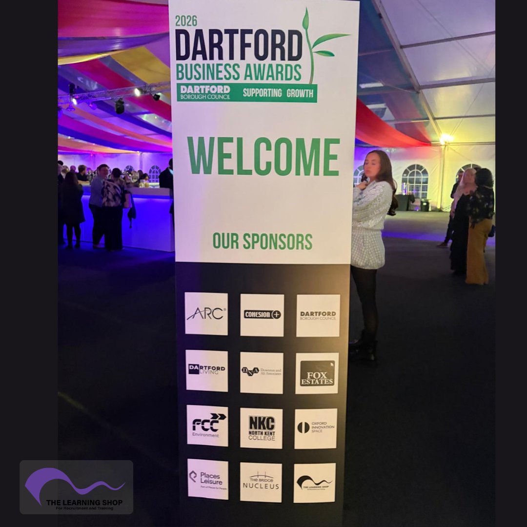 UKLearningShop's tweet photo. 🏆What a fantastic evening at the Dartford Business Awards!
It was such a pleasure to present the Employee of the Year Award!
A huge congratulations to our winner, Jordan Weeks from The Priory Shopping Centre &amp; to Sarah Leppard from Dean’s Gentlemen’s Salon, who was Commended. 👏 https://t.co/Gx8ToEI3WD